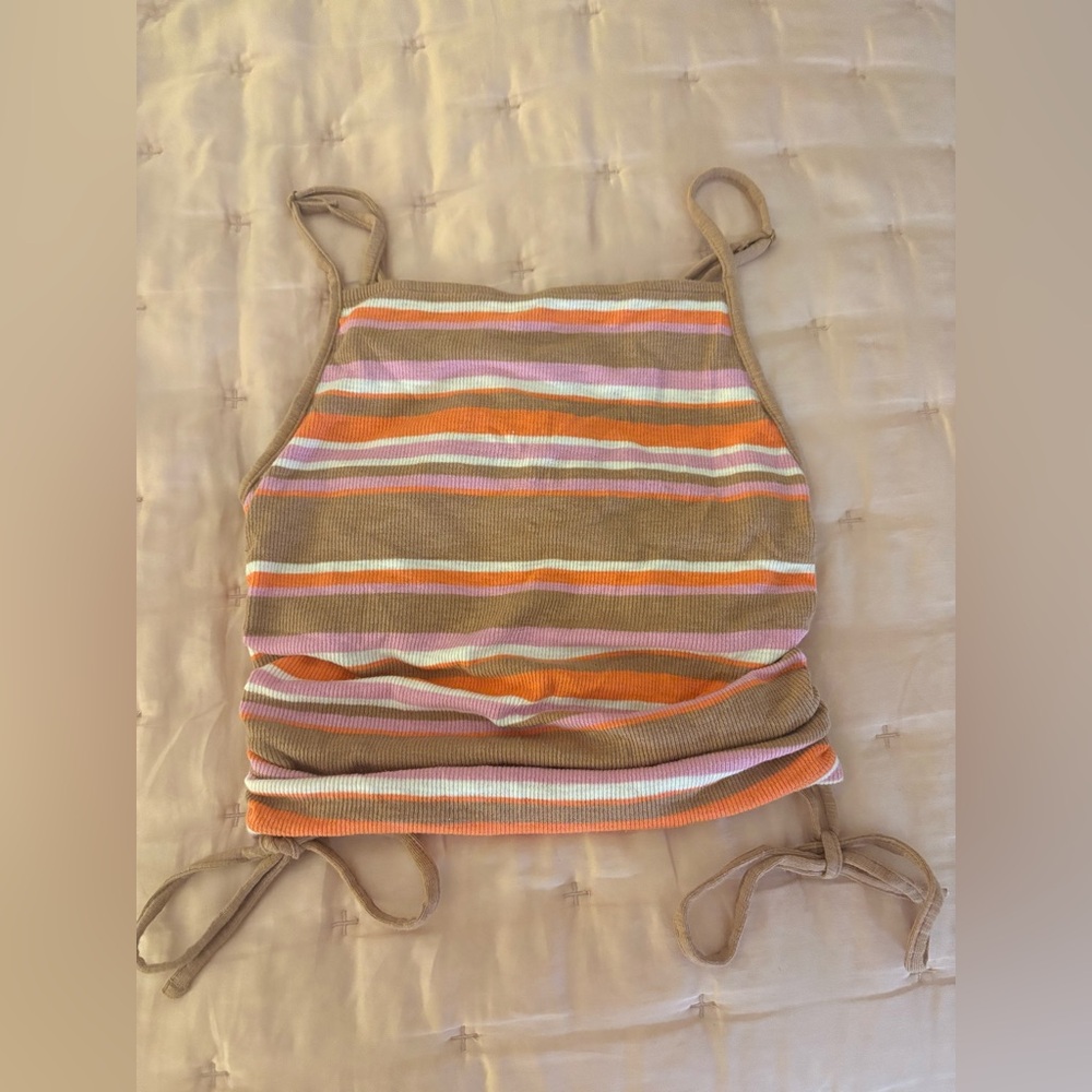 Aerie Striped Multicolor Tank Top